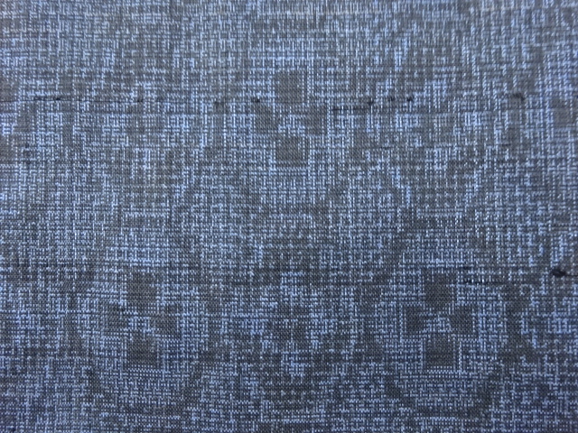 JAPANESE KIMONO / ANTIQUE KIMONO / DORO OSHIMA TSUMUGI / WOVEN KIKKO WITH FLOWER